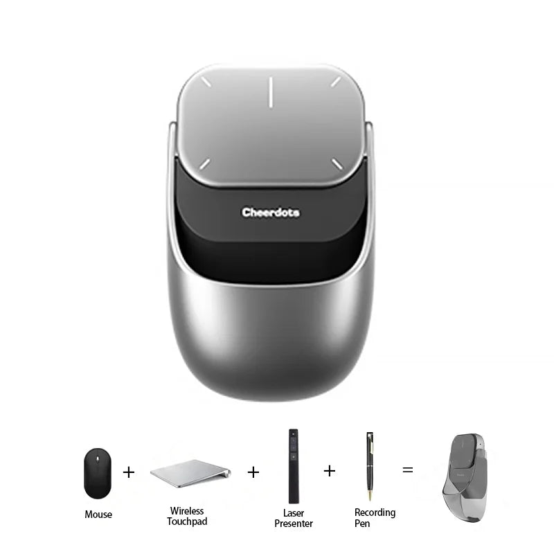 CheerTok Cheerdots 2 Mouse Wireless Touchpad AI Recording All-in-one Pocket AirMouse Presenter ChatGPT Enabled Mice Smart Phone