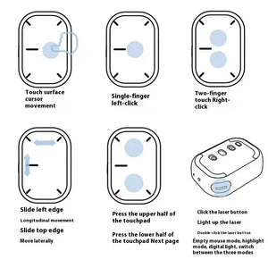 CheerTok Cheerdots 2 Mouse Wireless Touchpad AI Recording All-in-one Pocket AirMouse Presenter ChatGPT Enabled Mice Smart Phone